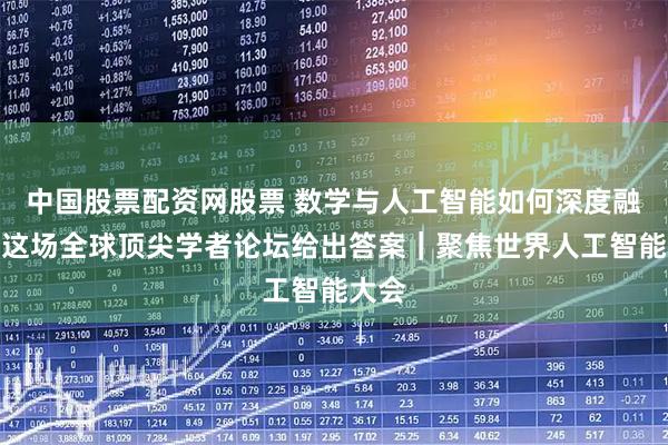 中国股票配资网股票 数学与人工智能如何深度融合？这场全球顶尖学者论坛给出答案｜聚焦世界人工智能大会